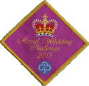 royal wedding commemorative badge